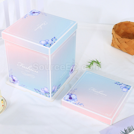 Customization Fully transparent cake packaging box Promotional Products