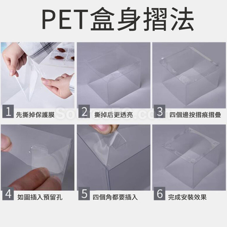 Customization Fully transparent cake packaging box Promotional Products