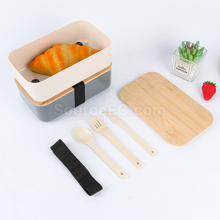 Customization Wheat Straw LunchBox Promotional Products