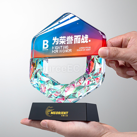 Customization Gradient Crystal Trophy Promotional Products