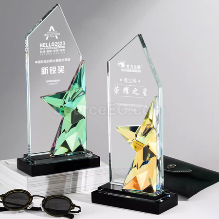 Customization Gradient Crystal Trophy Promotional Products