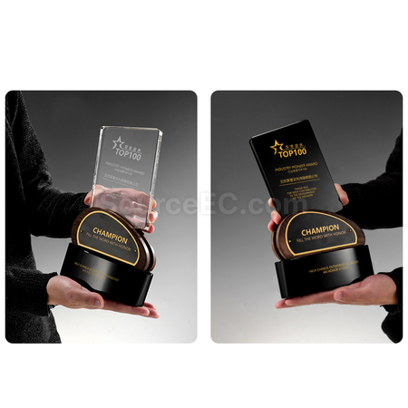 Customization Wooden Crystal Trophy Promotional Products