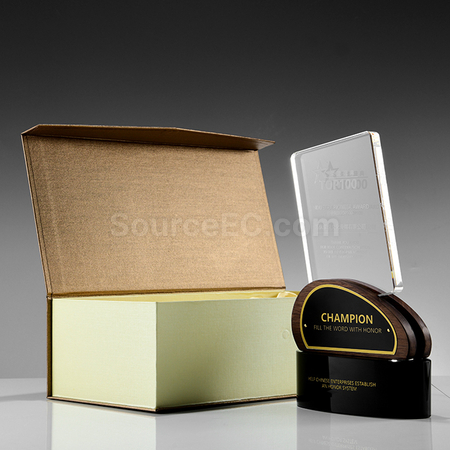 Customization Wooden Crystal Trophy Promotional Products