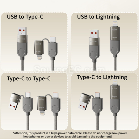 Customization 4-in-1 Charge Cable Promotional Products