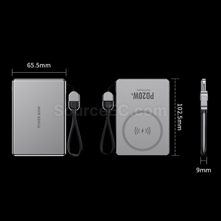 Customization 3C Certified Magnetic Wireless Power Bank Promotional Products