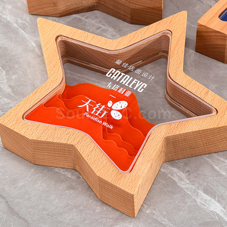 Customization Wooden Acrylic Trophy Promotional Products
