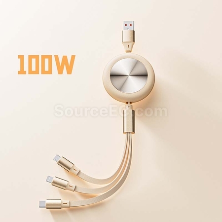 Customization 3 in 1 Retractable Charging Cable Promotional Products