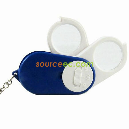 Customization Magnifier Key with LED Light Promotional Products