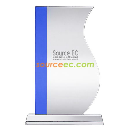Customization Blue Crystal Trophy Promotional Products