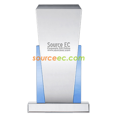 Customization Blue Crystal Trophy Promotional Products