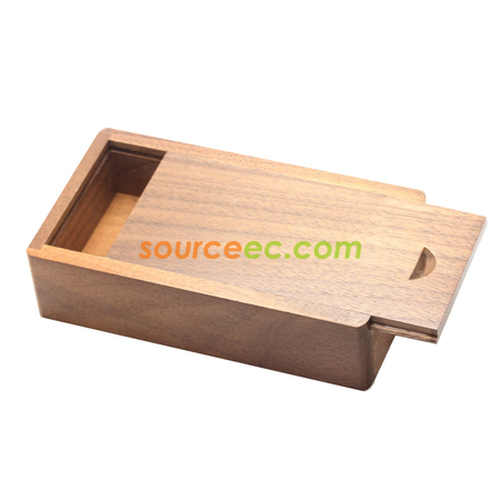 Customization Environmental Friendly USB Flash Disk Wooden  Box Promotional Products