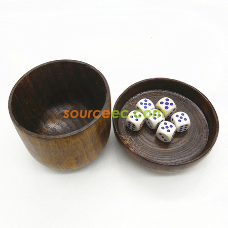 Customization Wooden Dice Cup Gift Promotional Products