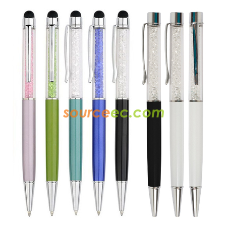 Customization Crystal Pen With Stylus Promotional Products