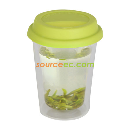 Customization 260ML Silica Double Glass Cup Promotional Products