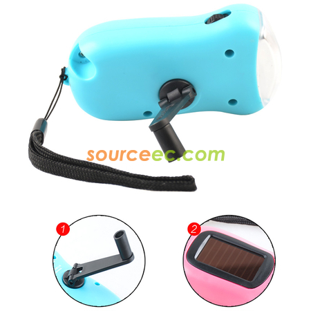 Customization Green Solar Flashlight Promotional Products