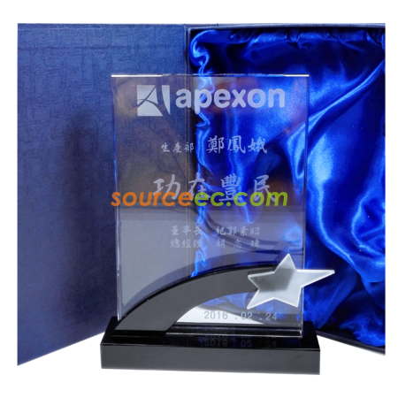 Customization Black Label Crystal Awards Promotional Products