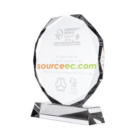 Customization Sun Flower Crystal Trophy Promotional Products