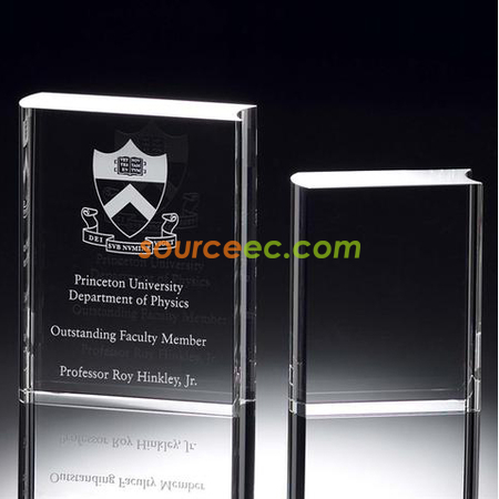 Customization Book Style Crystal Trophy Promotional Products