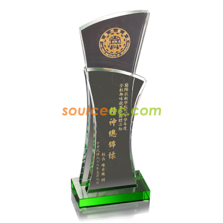 Customization Colored Glaze Crystal Trophies Promotional Products