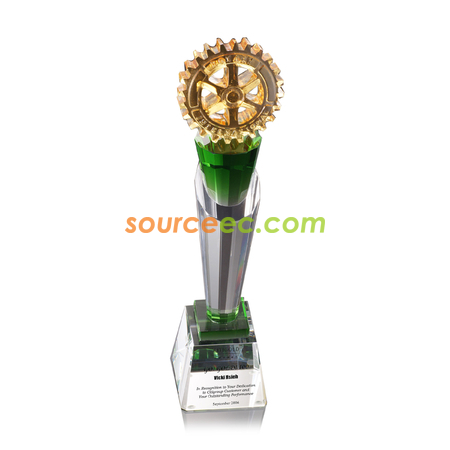 Customization Colored Glaze Crystal Trophies Promotional Products