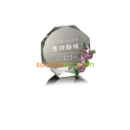 Customization Colored Glaze Crystal Trophies Promotional Products