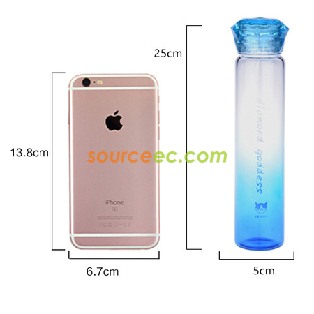 Customization 420ML Diamond Goddess Glass Promotional Products