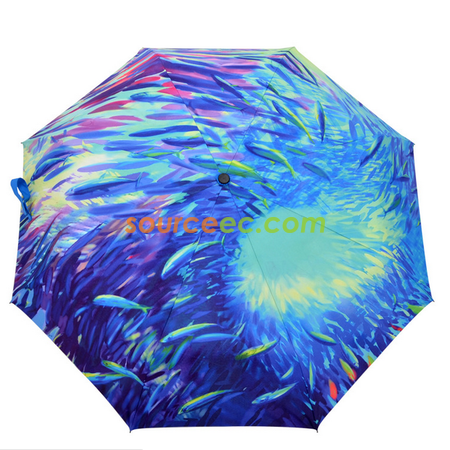 Customization Color 21-inch Three-folding Umbrella Promotional Products