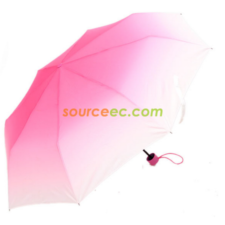 Customization Gradient Three Folding Umbrella Promotional Products