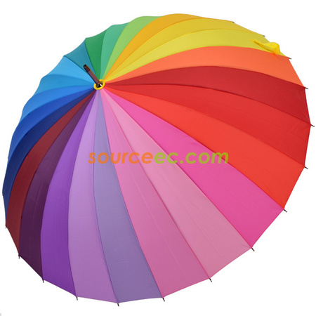 Customization 24 Colors Straight Umbrella Promotional Products