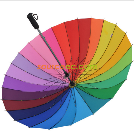 Customization 24 Colors Straight Umbrella Promotional Products