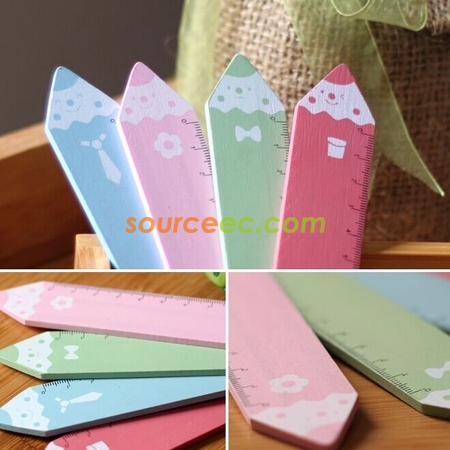 Customization Cartoon Wooden Ruler Promotional Products