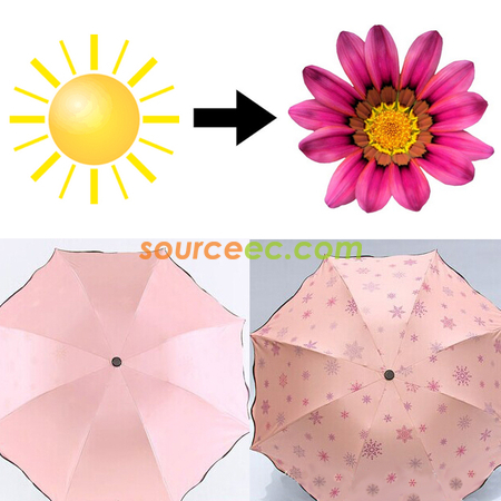 Customization Three Folding Sun Discoloration Promotional Products