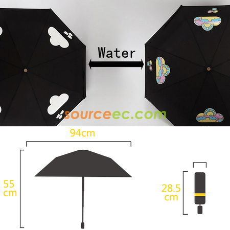 Customization Color Three Folding Umbrella Rain Promotional Products