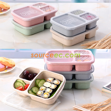 Customization Wheat Straw Lunchbox Promotional Products