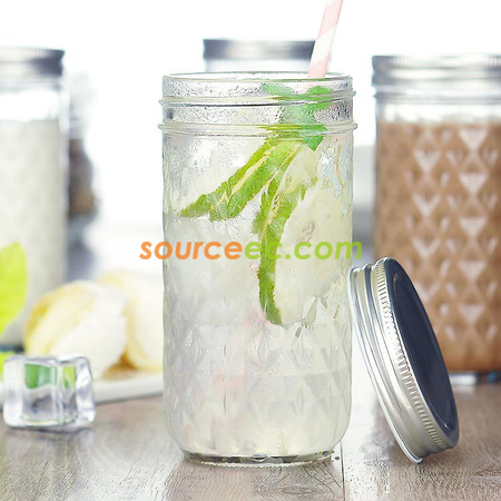 Customization 350ML Diamond  Glass Promotional Products