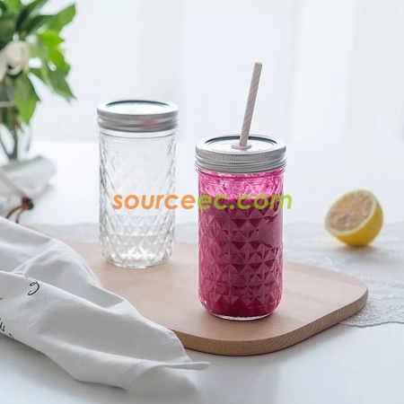 Customization 350ML Diamond  Glass Promotional Products