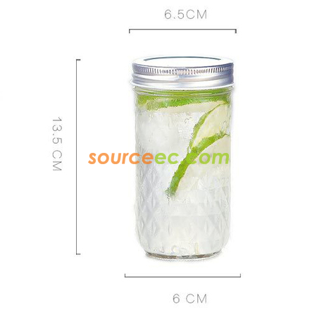 Customization 350ML Diamond  Glass Promotional Products
