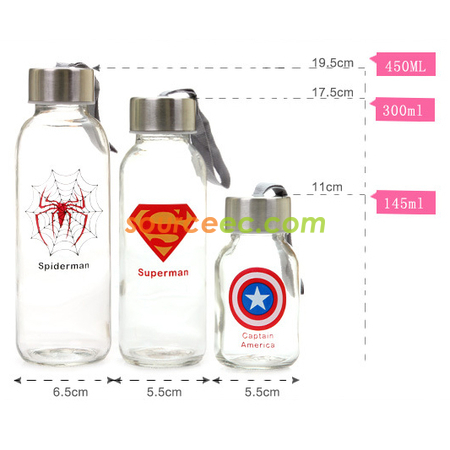 Customization Portable Glass Bottles Promotional Products