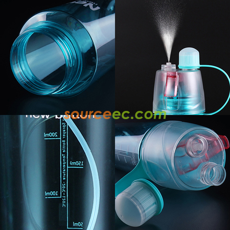 Customization 600ML Water Spray Sports Bottle Promotional Products
