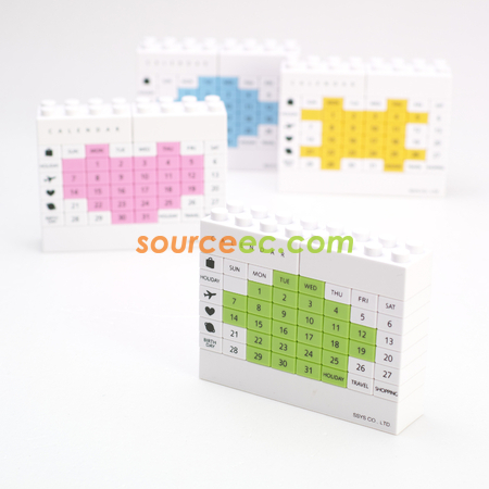 Customization Building Blocks Calendar Promotional Products