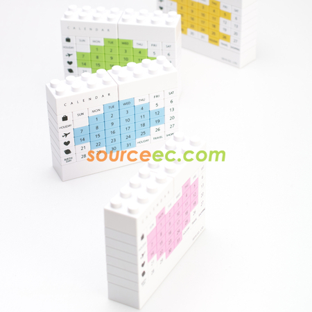 Customization Building Blocks Calendar Promotional Products
