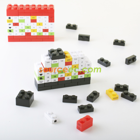Customization Building Blocks Calendar Promotional Products
