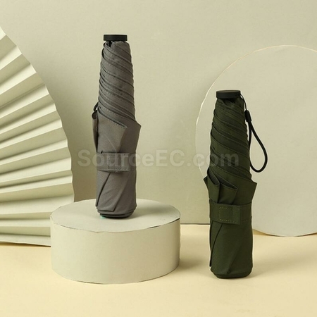 Customization Ultra-Light Carbon Fiber Tri-Fold Portable Umbrella Promotional Products