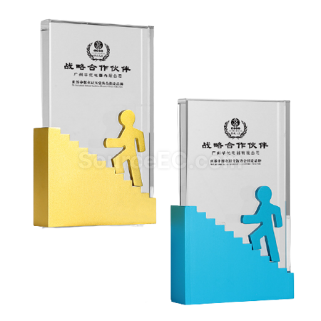 Customization Step By Step High Metal Crystal Seat Promotional Products
