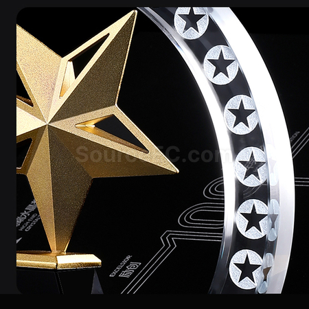 Customization Pentagram Metal Crystal Seat Promotional Products