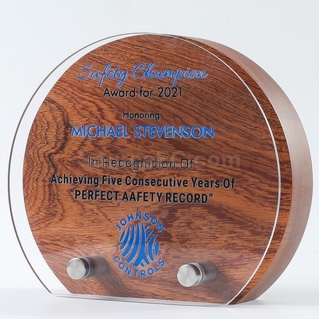 Customization Acrylic Solid Wood Trophy Promotional Products