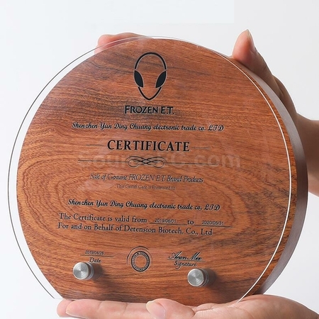 Customization Acrylic Solid Wood Trophy Promotional Products