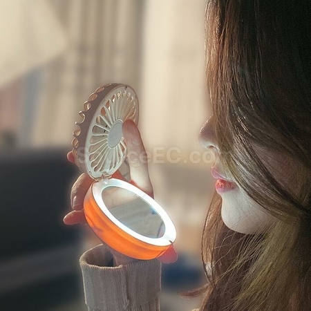Customization 2-in-1 USB Charging LED Fill Llight Small Fan Promotional Products