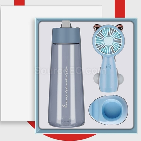 Customization Water Cup Small Fan Business Gift Set Promotional Products