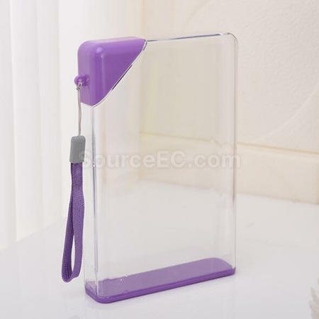 Customization A5 paper plastic square water bottle Promotional Products